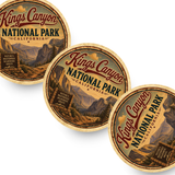 Kings Canyon National Park Ceramic Coaster – 4" Round