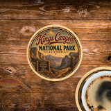 Kings Canyon National Park Ceramic Coaster – 4" Round
