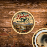 Kobuk Valley National Park Ceramic Coaster – 4" Round