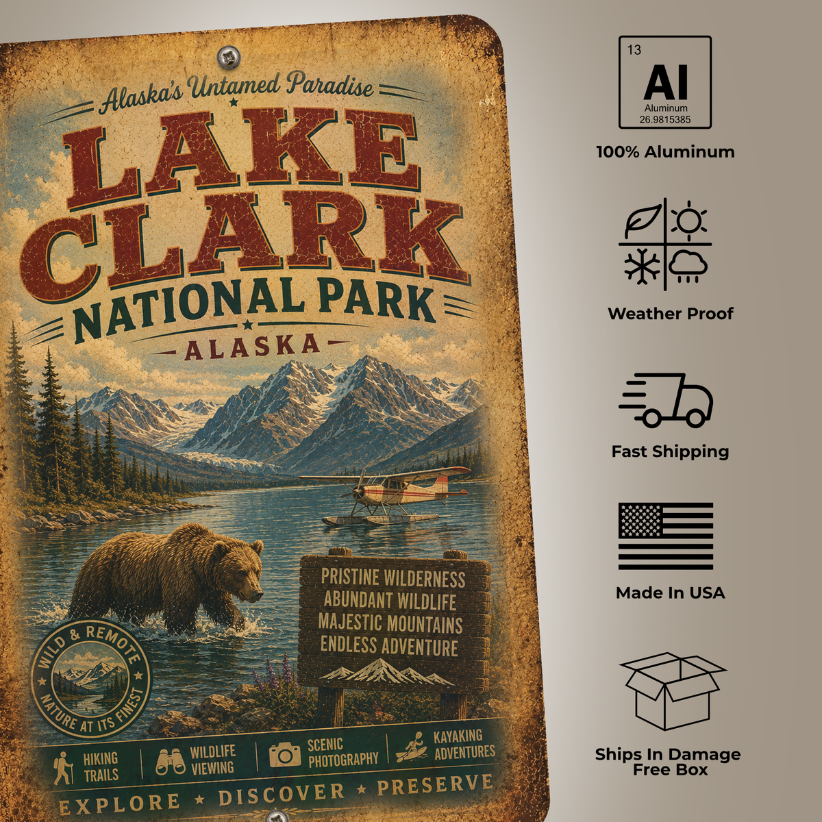 Lake Clark National Park Sign