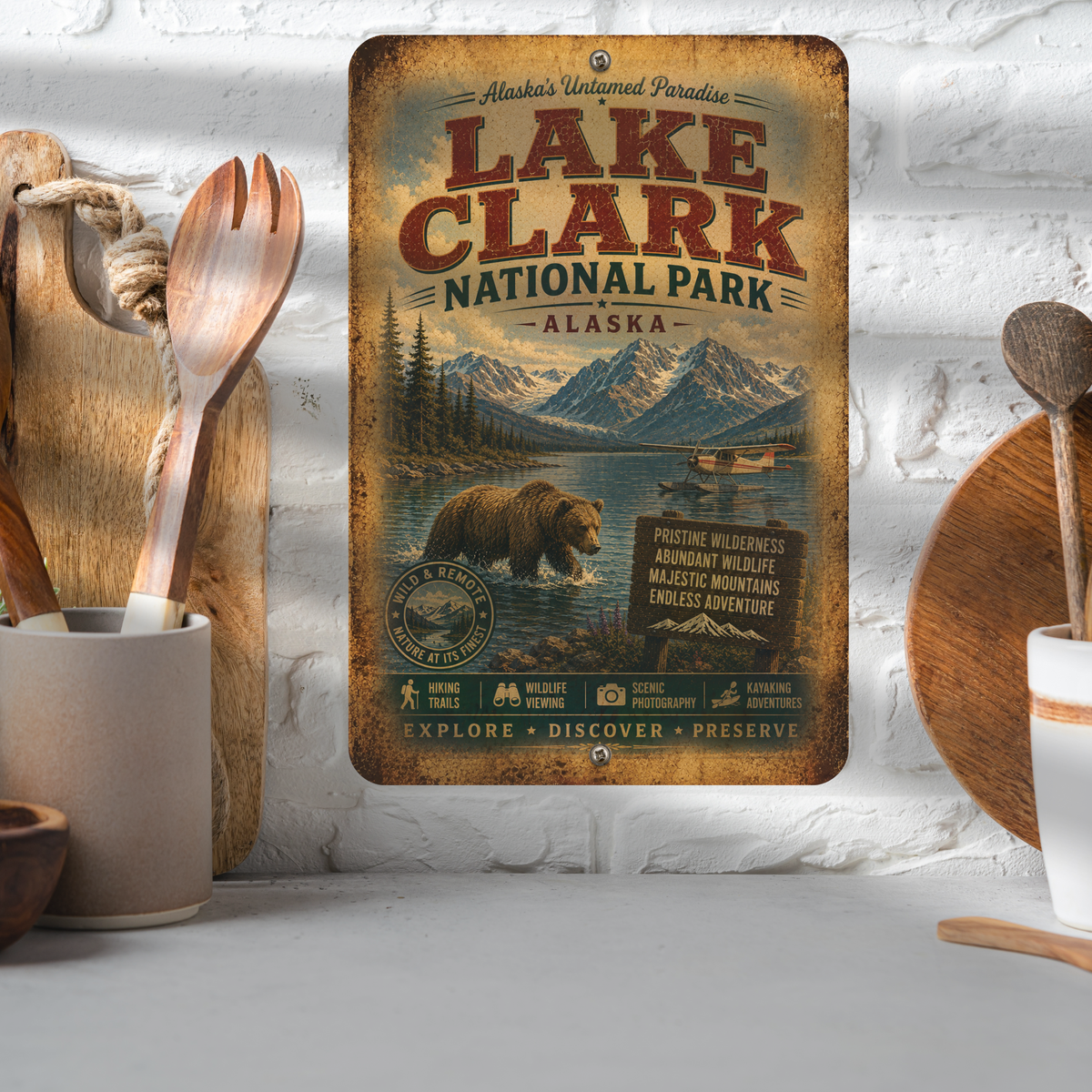 Lake Clark National Park Sign