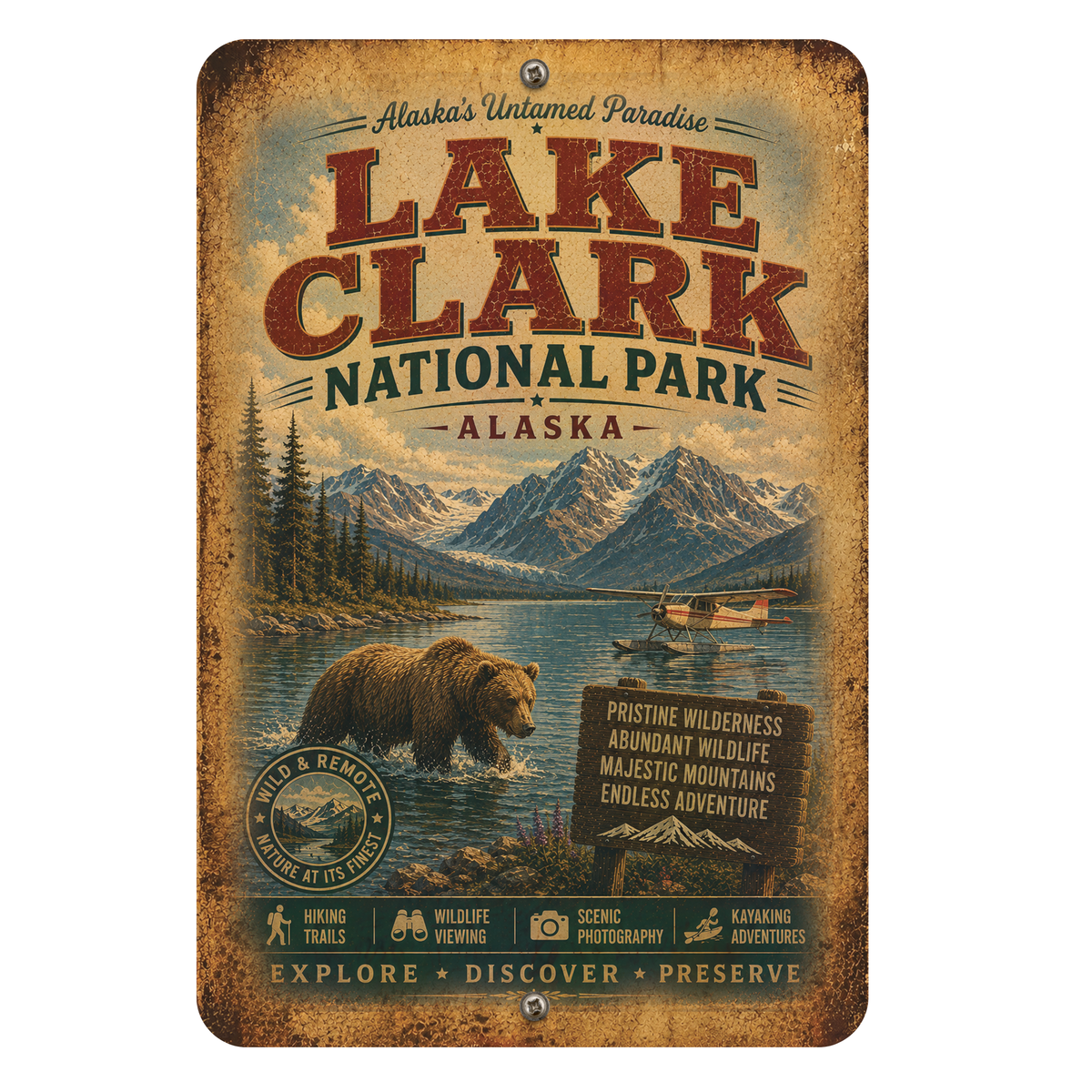 Lake Clark National Park Sign