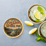 Lake Clark National Park Ceramic Coaster – 4" Round