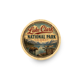 Lake Clark National Park Ceramic Coaster – 4" Round