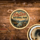 Lake Clark National Park Ceramic Coaster – 4" Round