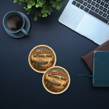 Lassen Volcanic National Park Ceramic Coaster – 4" Round
