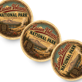 Lassen Volcanic National Park Ceramic Coaster – 4" Round