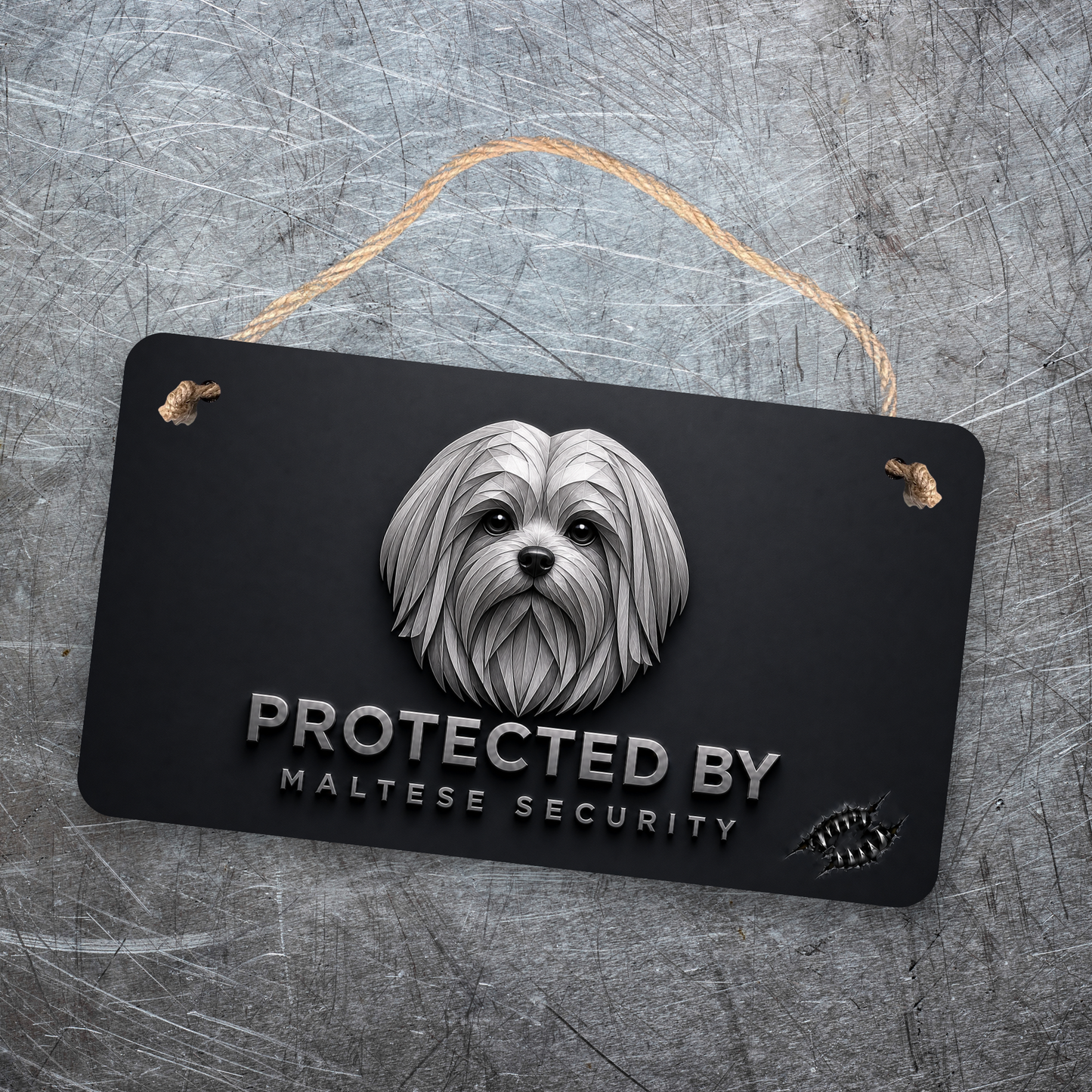 Maltese Security Sign