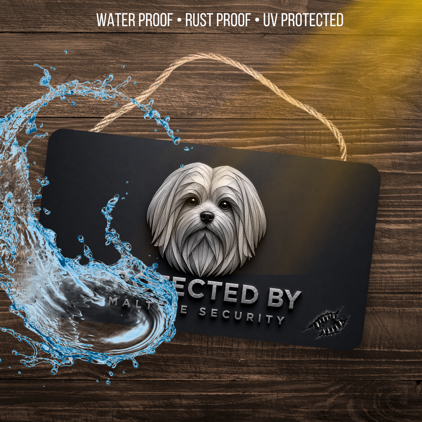 Maltese Security Sign