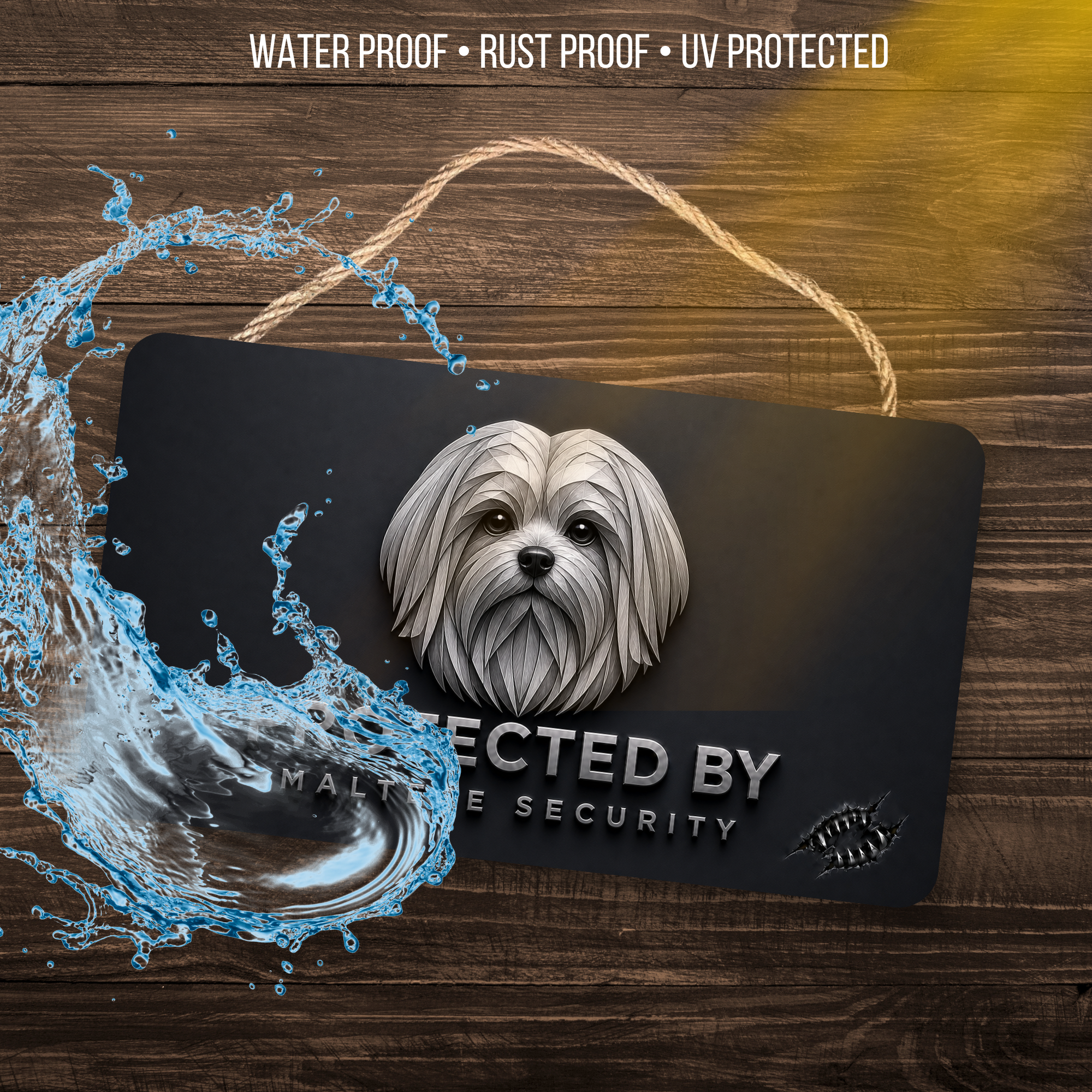 Maltese Security Sign