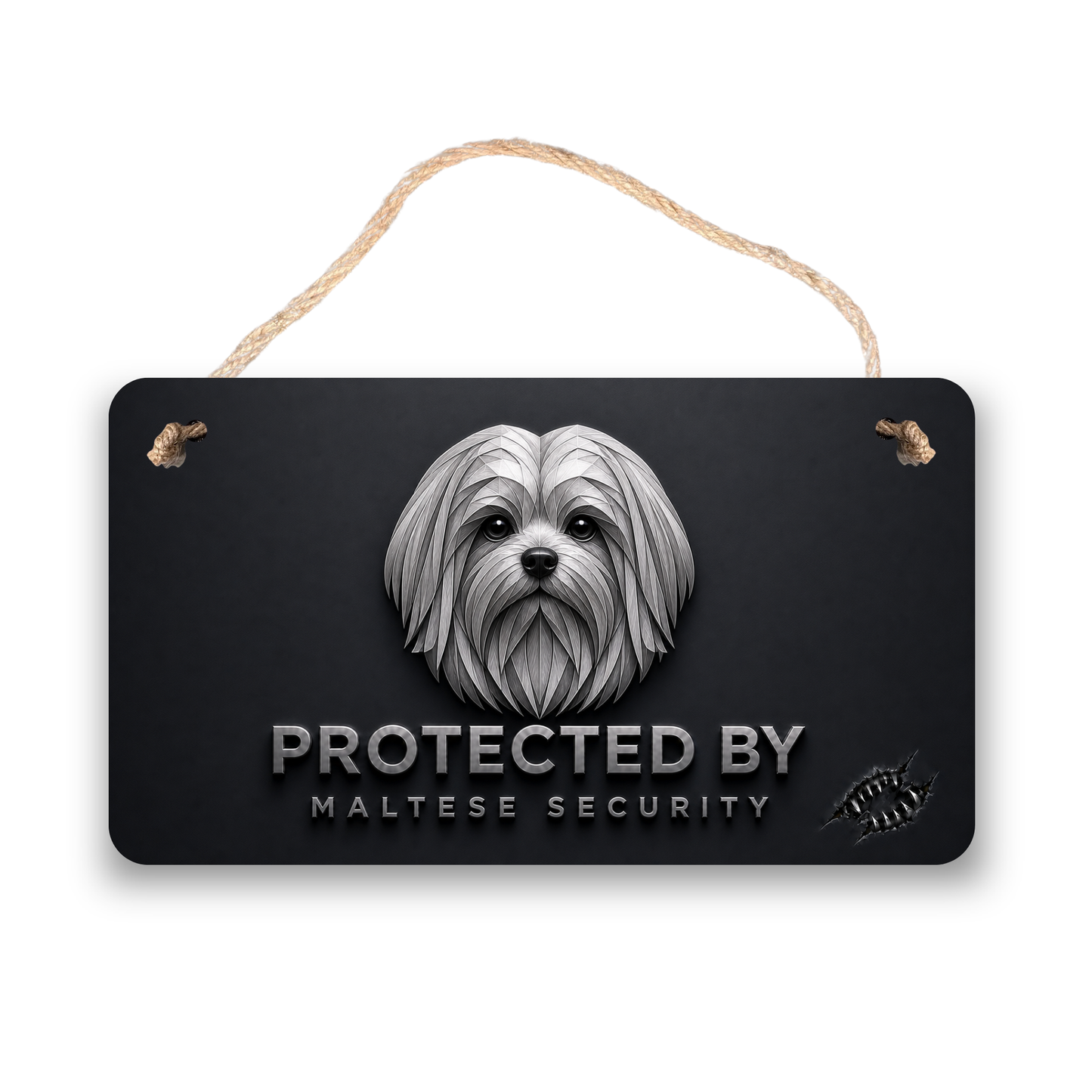 Maltese Security Sign