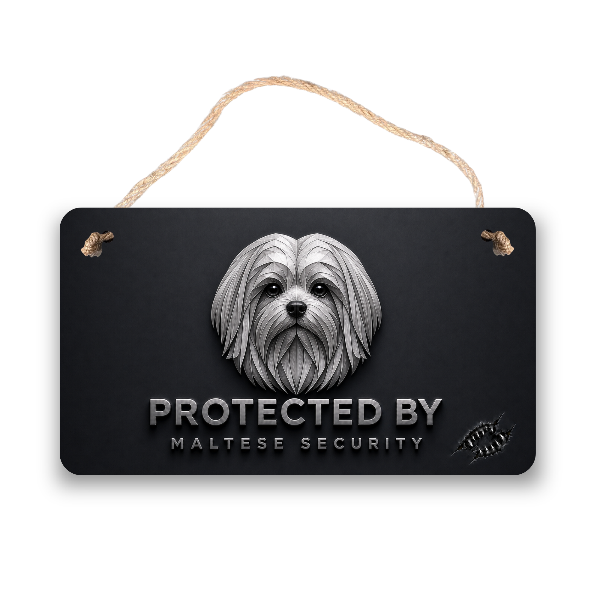 Maltese Security Sign
