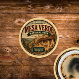 Mesa Verde National Park Ceramic Coaster – 4" Round