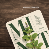Mint Botanical Aluminum Sign – Herb Kitchen & Garden Décor
