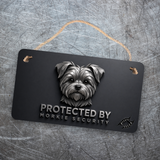 Morkie Security Sign