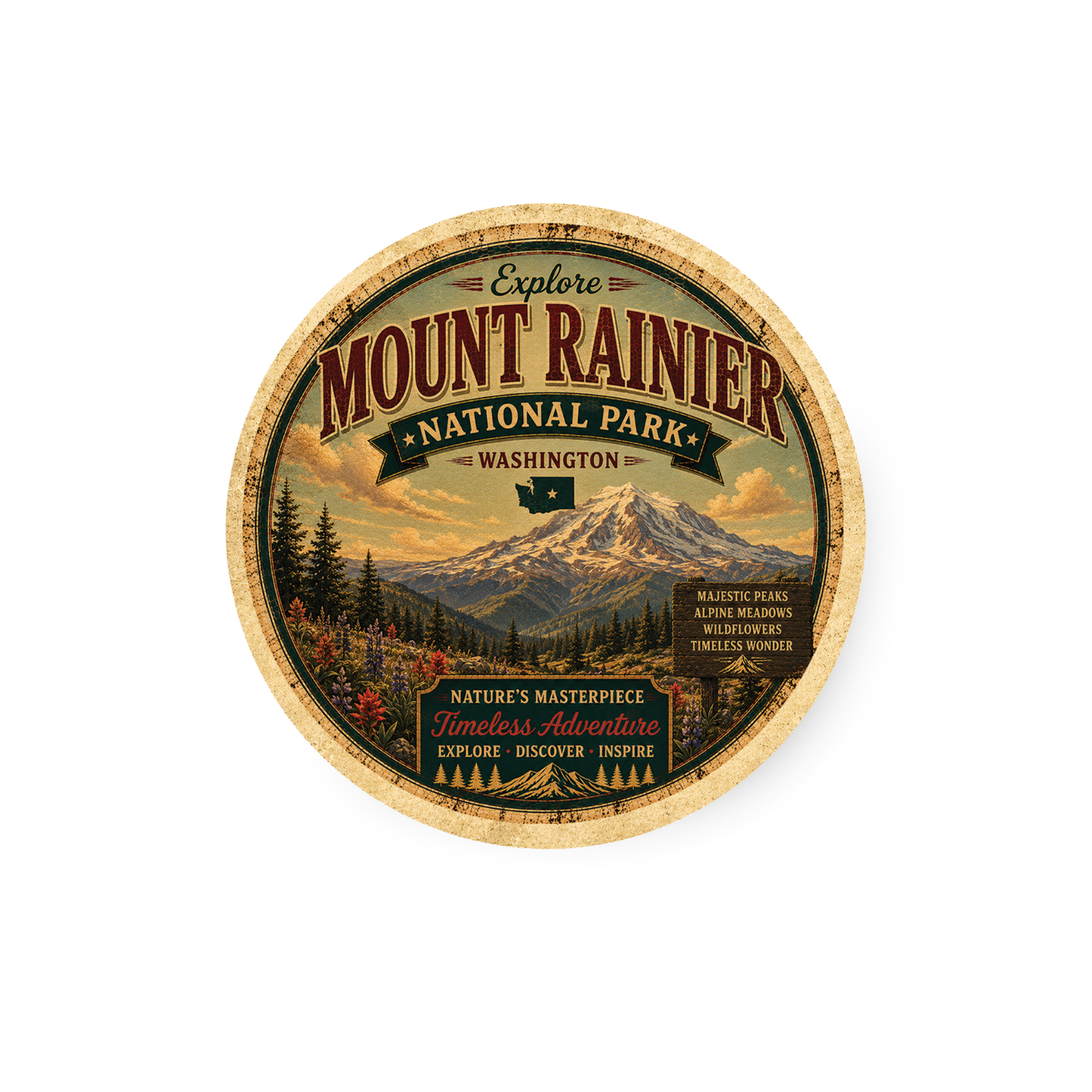 Mount Rainier National Park Magnet