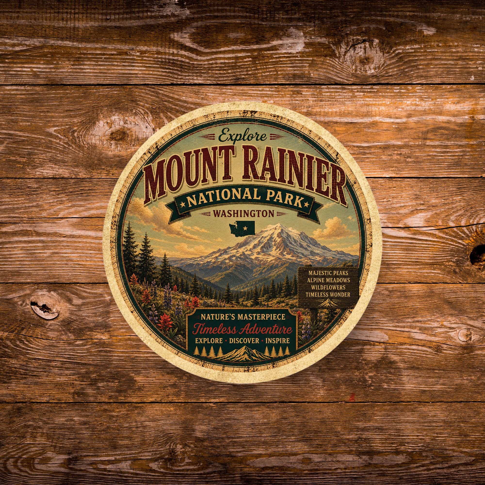 Mount Rainier National Park Magnet