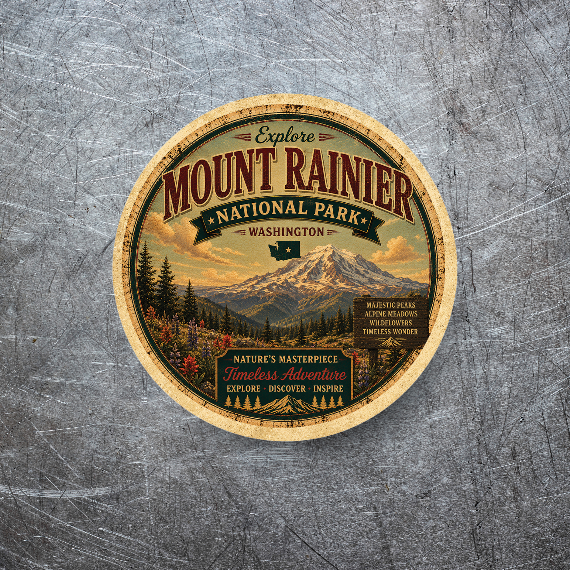 Mount Rainier National Park Magnet