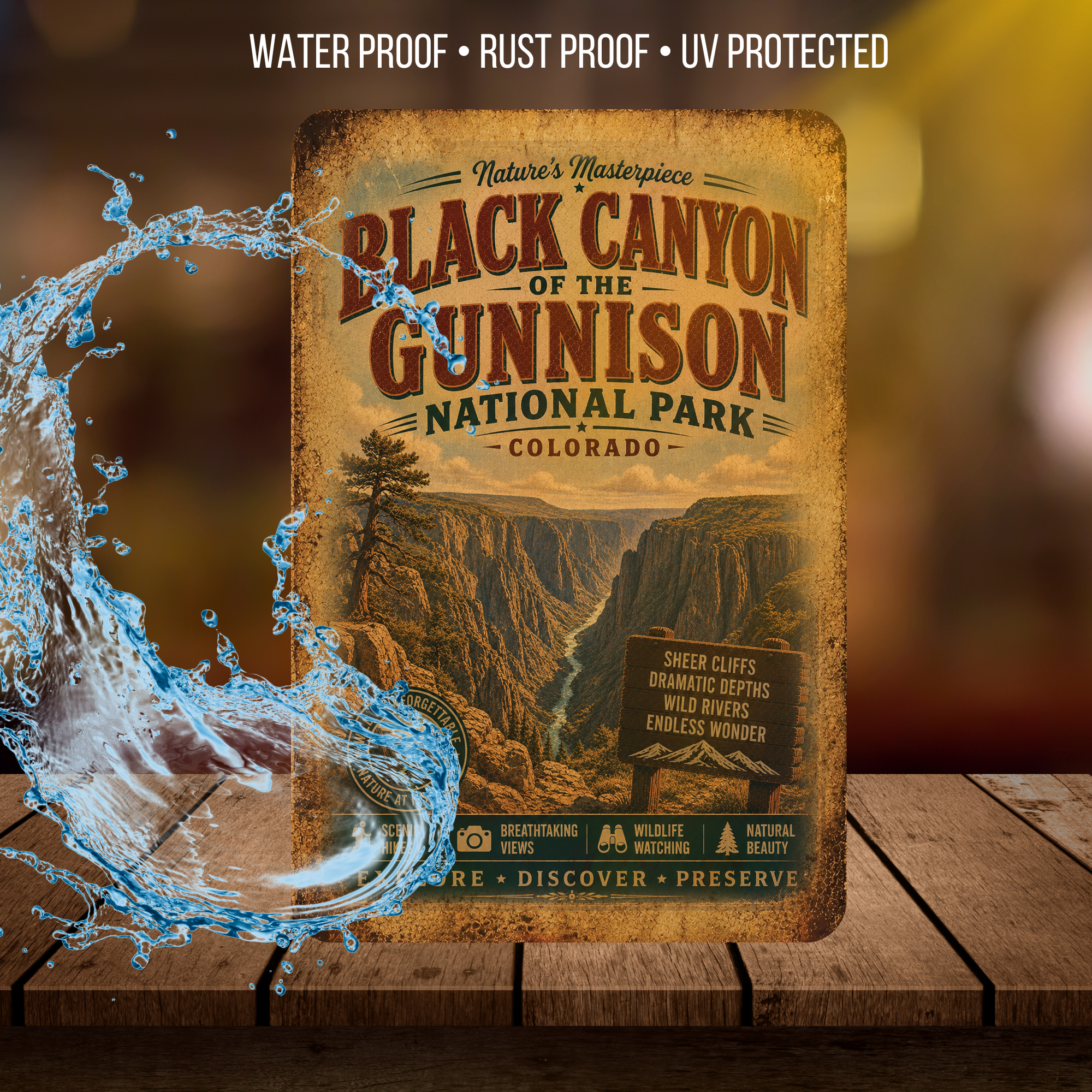 Black Canyon of the Gunnison National Park Sign