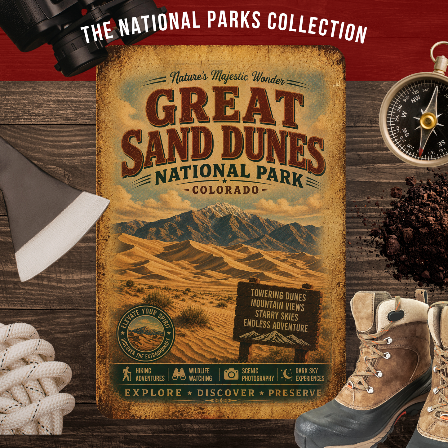 Great Sand Dunes National Park Sign