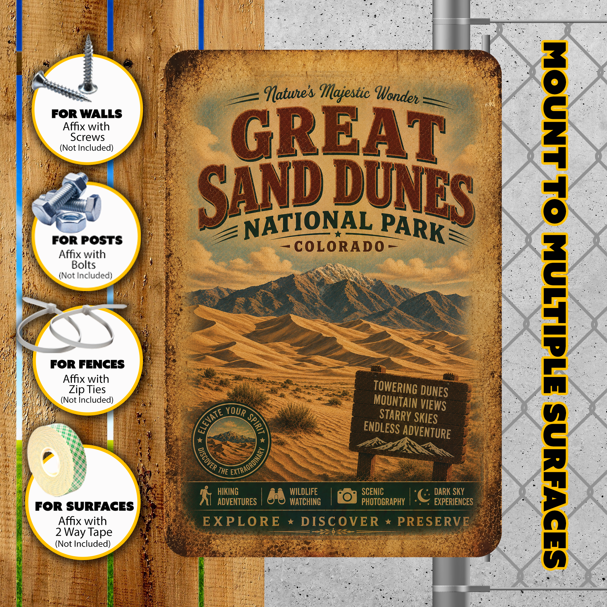 Great Sand Dunes National Park Sign
