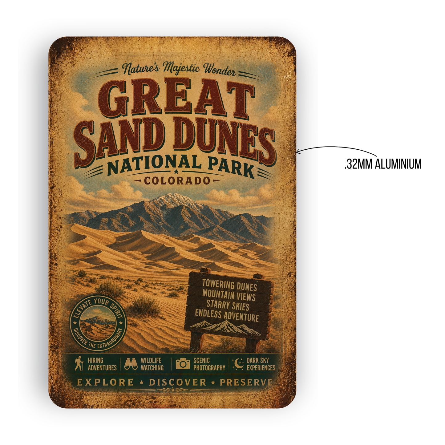 Great Sand Dunes National Park Sign