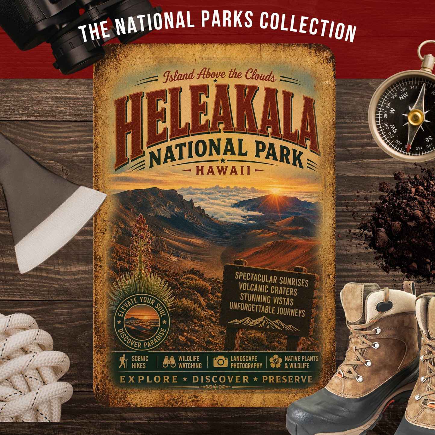 Heleakala National Park Sign