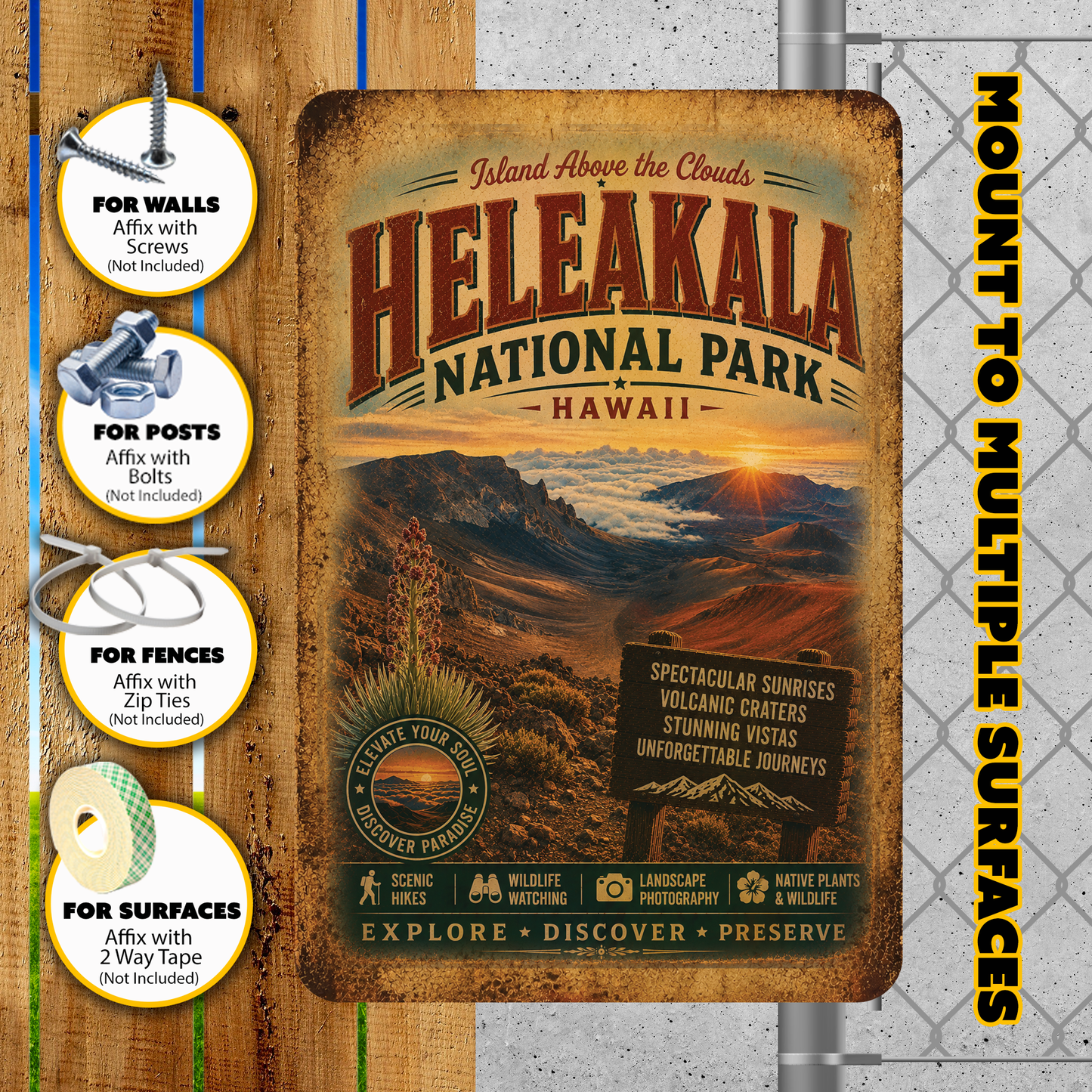 Heleakala National Park Sign
