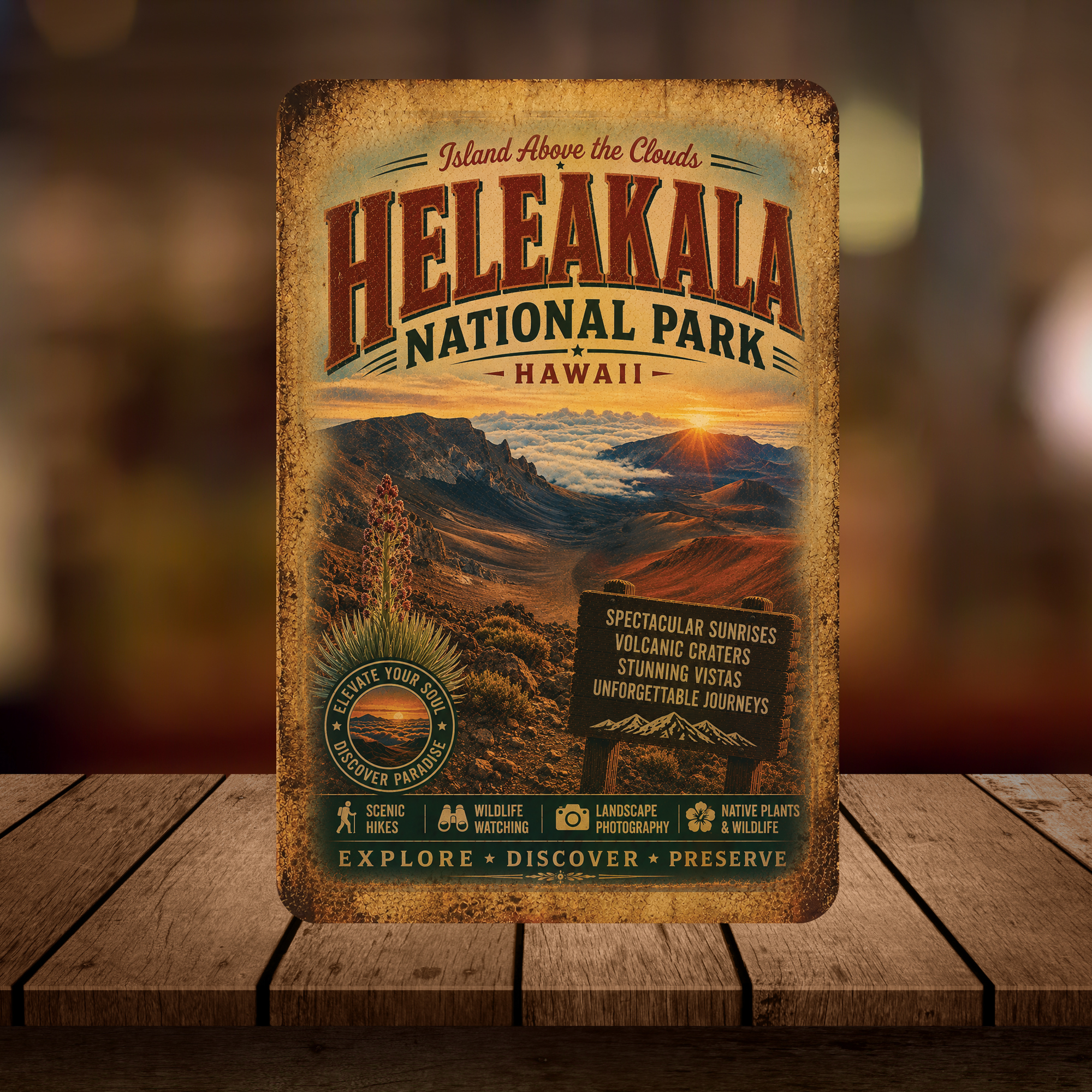 Heleakala National Park Sign