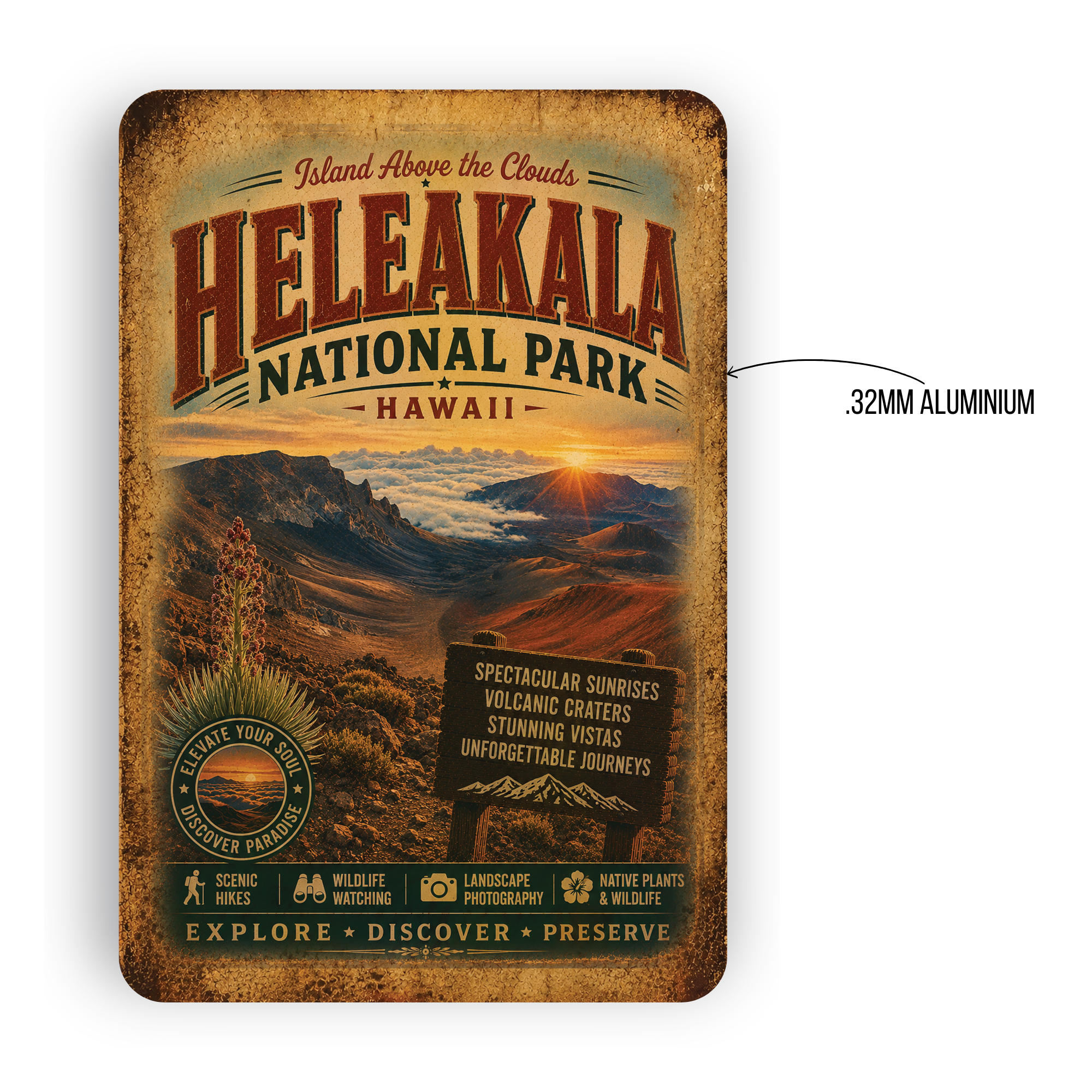 Heleakala National Park Sign