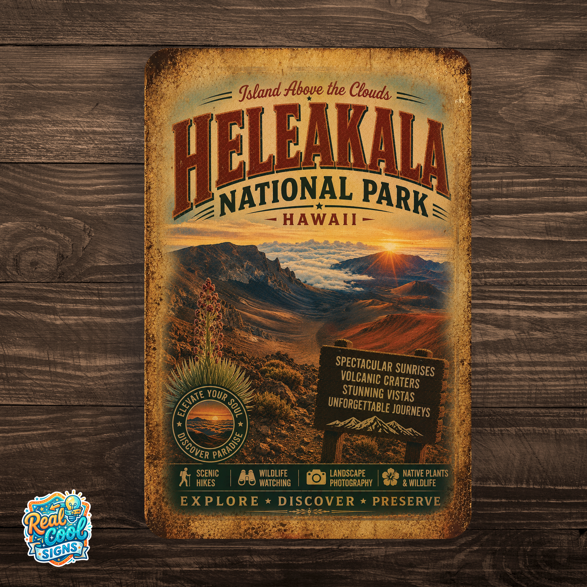 Heleakala National Park Sign