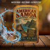 American Samoa National Park Metal Sign