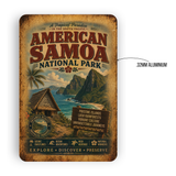 American Samoa National Park Metal Sign