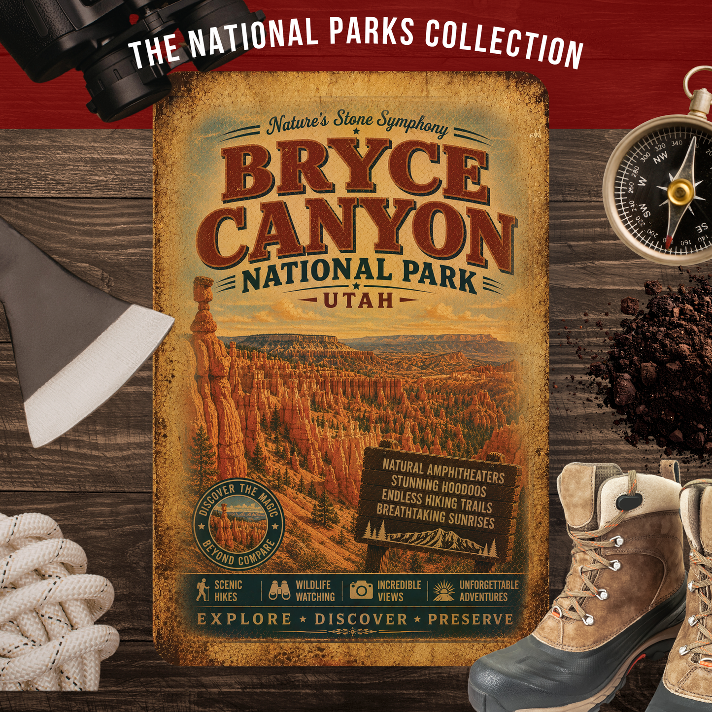 Bryce Canyon National Park Metal Sign