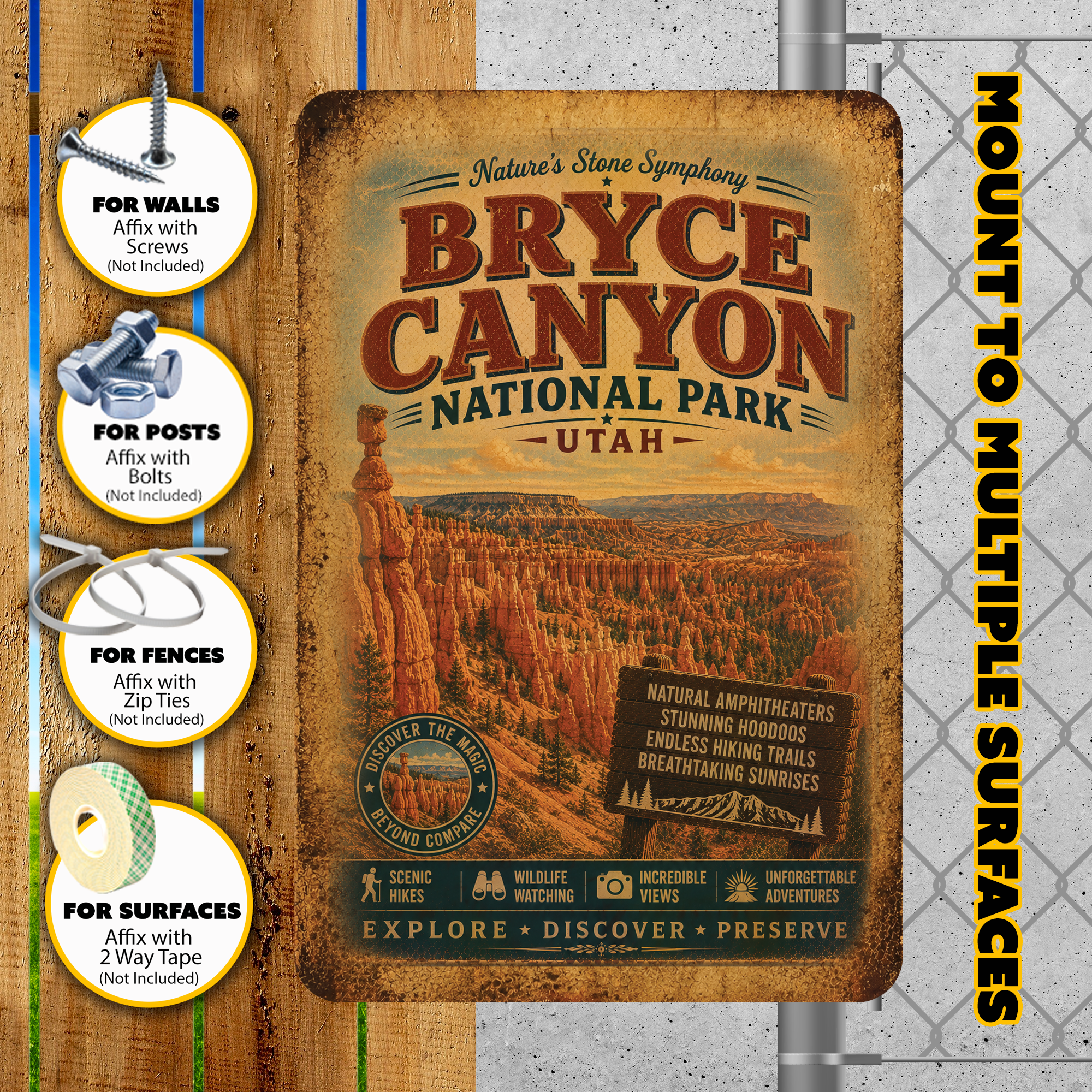 Bryce Canyon National Park Metal Sign