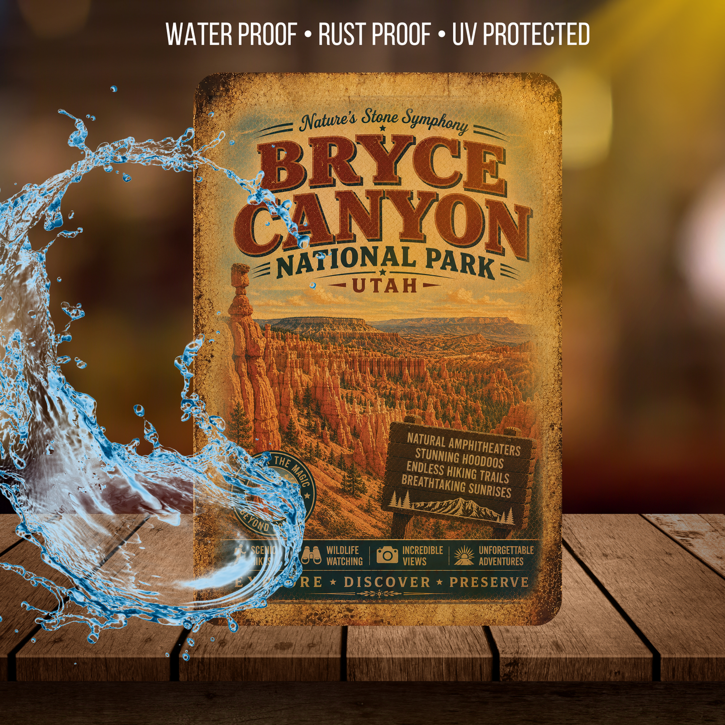 Bryce Canyon National Park Metal Sign