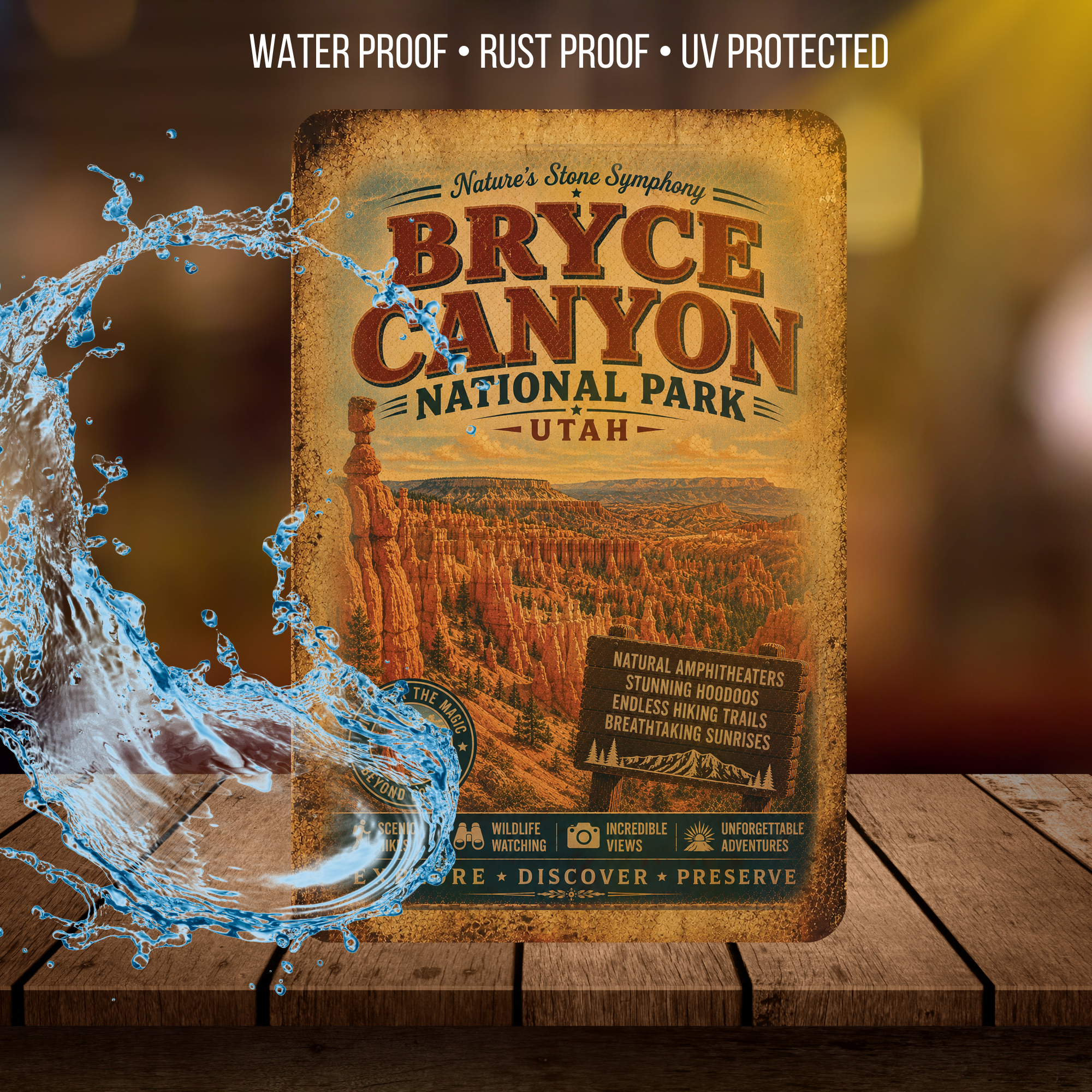 Bryce Canyon National Park Metal Sign