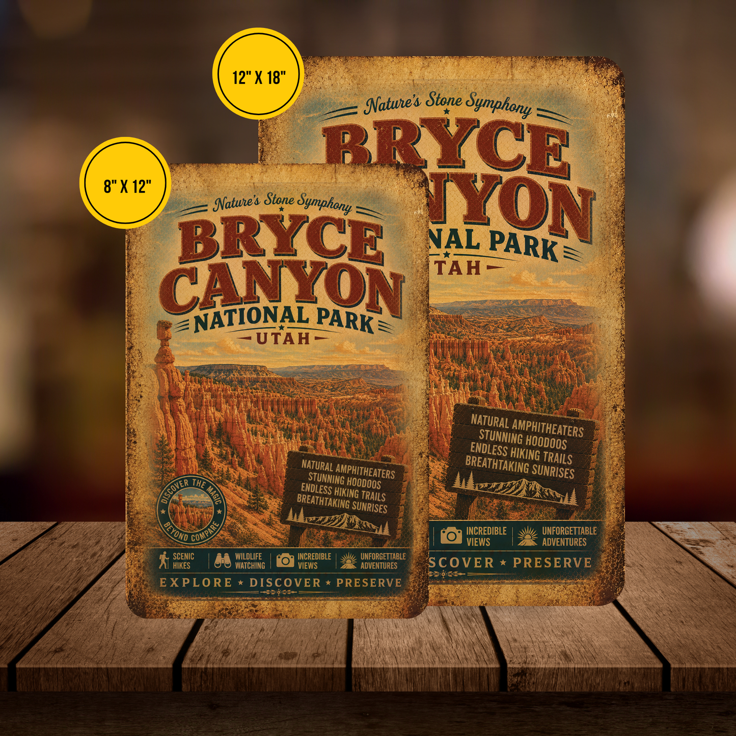 Bryce Canyon National Park Metal Sign