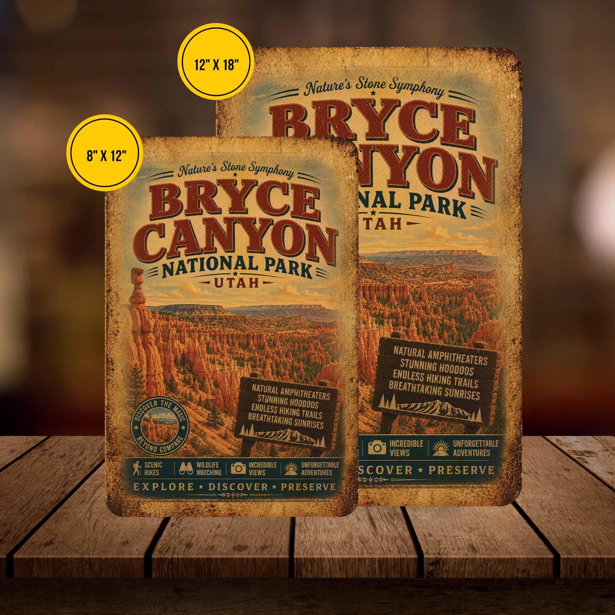 Bryce Canyon National Park Metal Sign