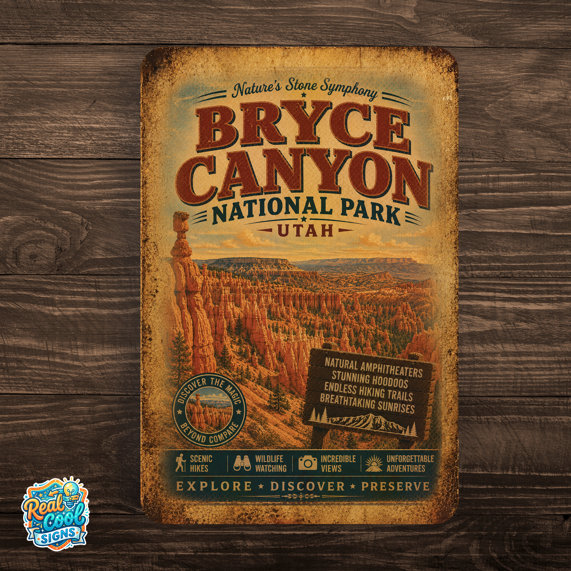 Bryce Canyon National Park Metal Sign