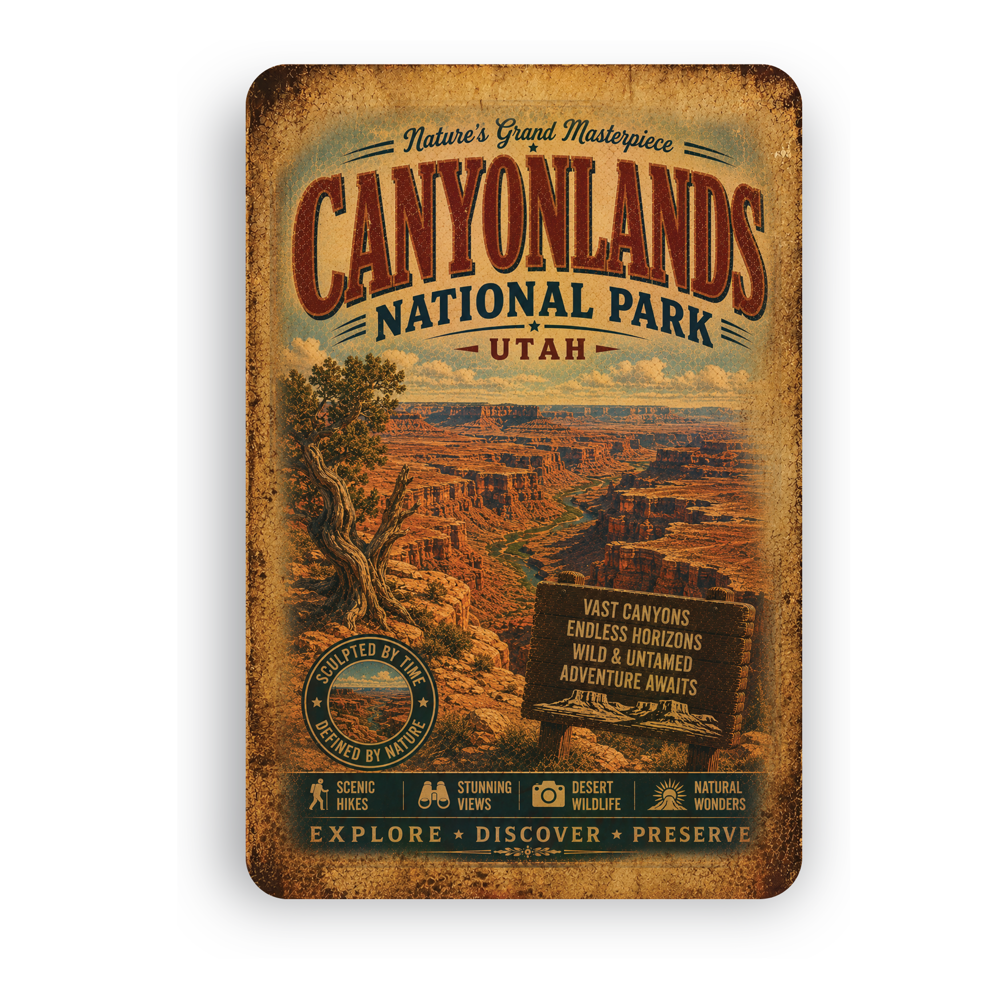Canyonlands National Park Metal Sign