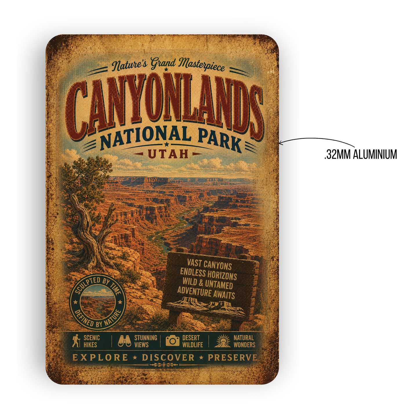 Canyonlands National Park Metal Sign