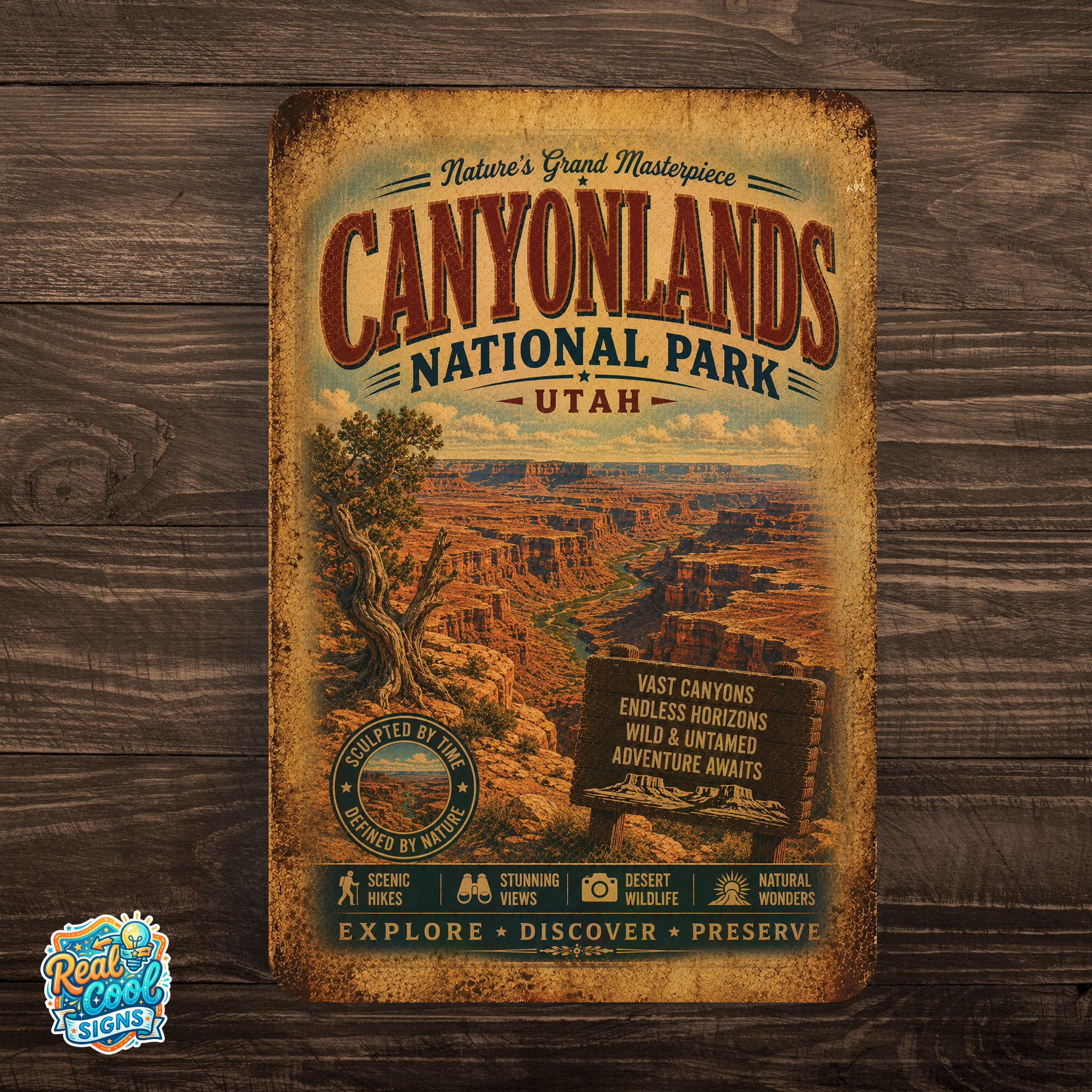 Canyonlands National Park Metal Sign