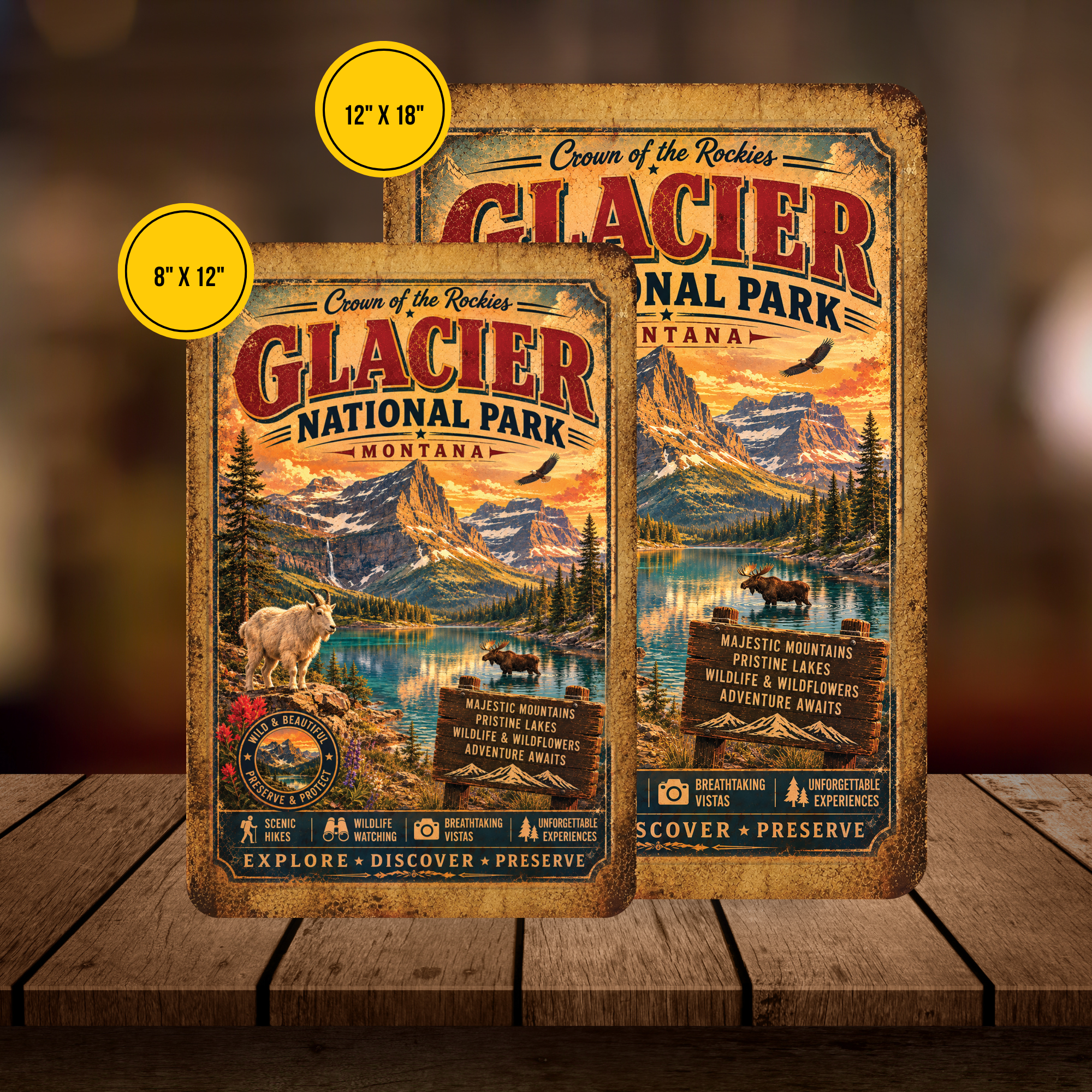 Glacier National Park Sign