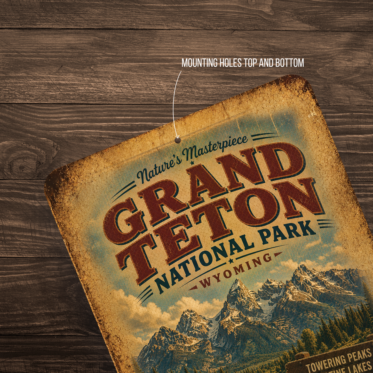 Grand Teton National Park Metal Sign