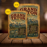 Grand Teton National Park Metal Sign