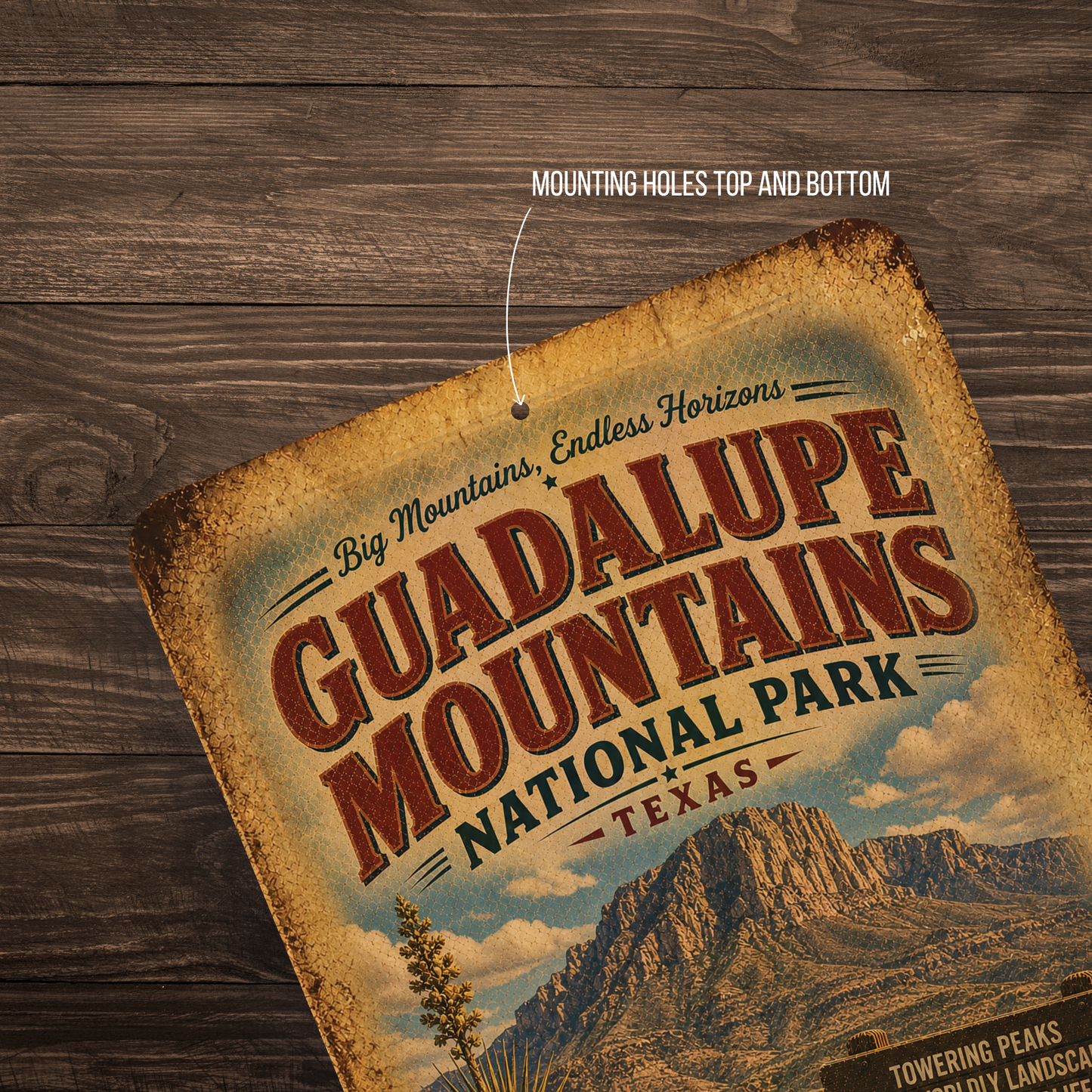 Guadalupe Mountains National Park Sign