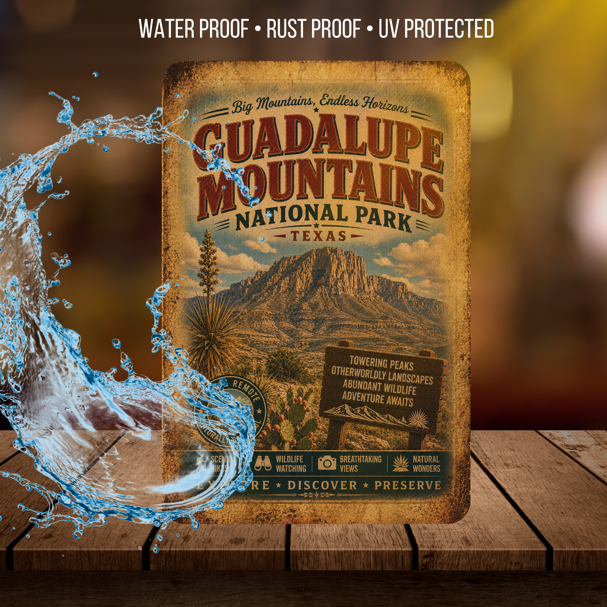 Guadalupe Mountains National Park Sign