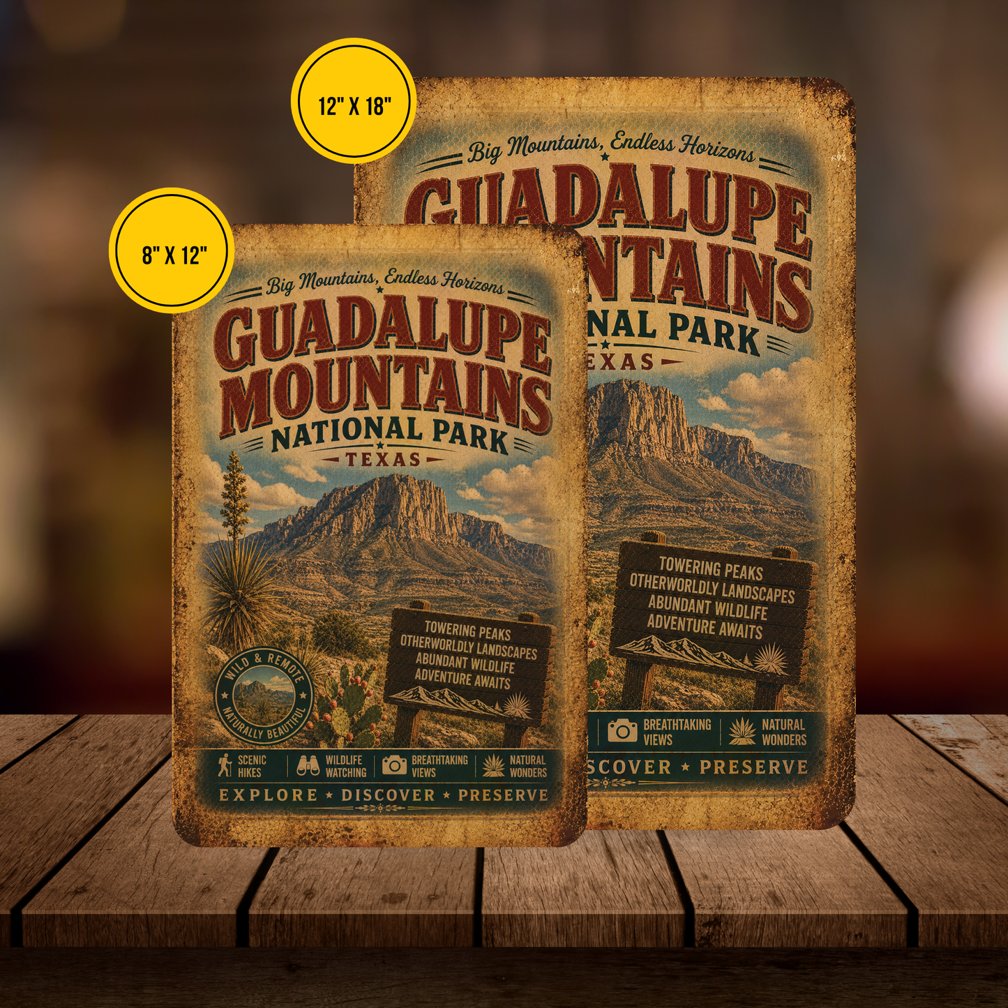 Guadalupe Mountains National Park Sign
