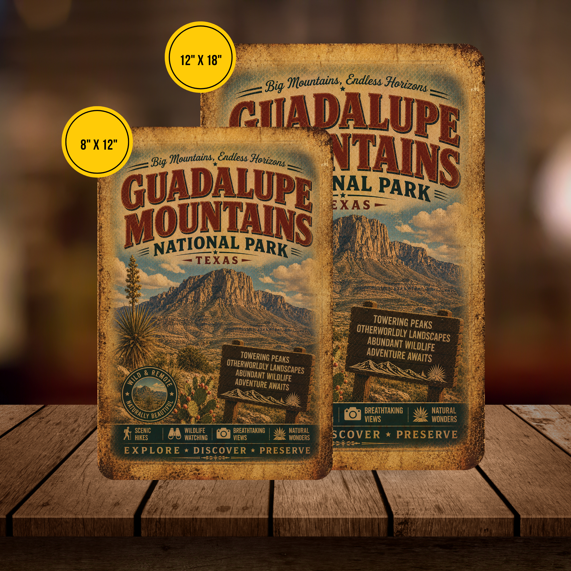 Guadalupe Mountains National Park Sign